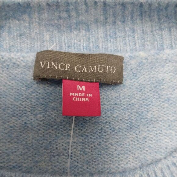 Women’s Holiday Christmas Sweater - SNOWFLAKE sky blue Vince Camuto NWT - Medium - Picture 10 of 14